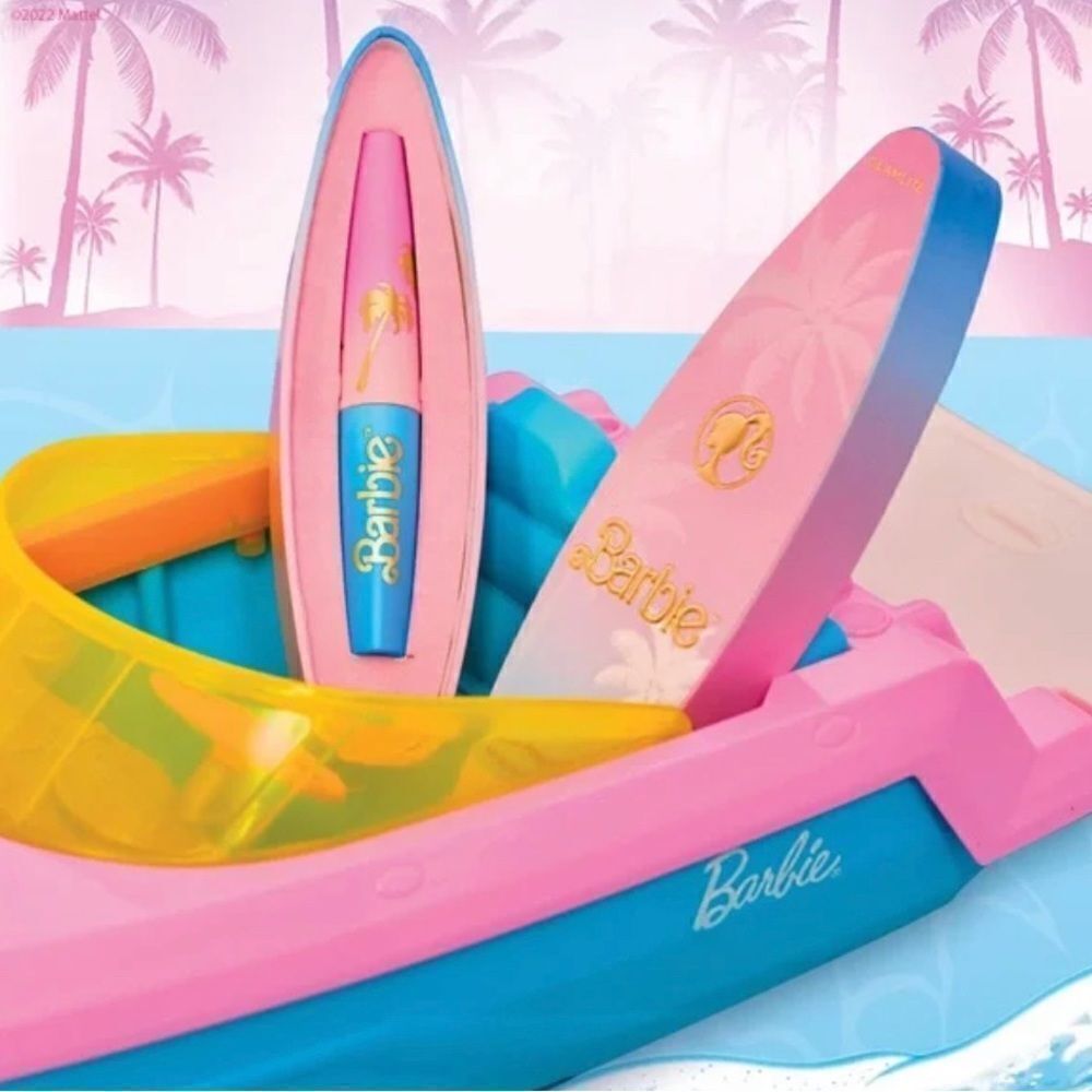 New in Box Glamlite X Barbie Beach Proof Black Liquid Eyeliner